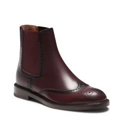 Fratelli Rossetti Beatle ankle boot in garnet leather|^ Ankle Boots