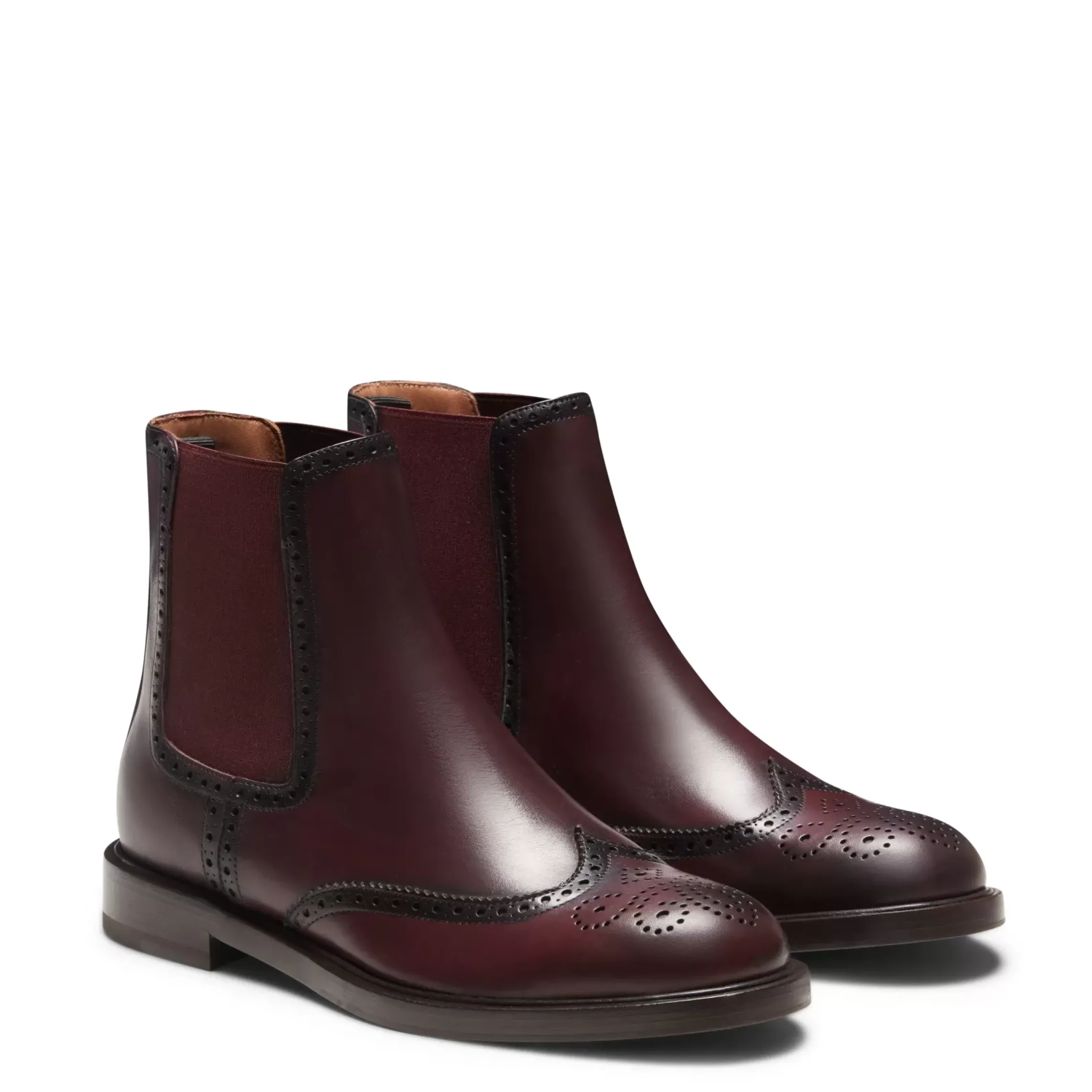 Fratelli Rossetti Beatle ankle boot in garnet leather|^ Ankle Boots