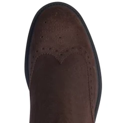 Fratelli Rossetti Beatle boot in cocoa brown suede|^ Ankle Boots