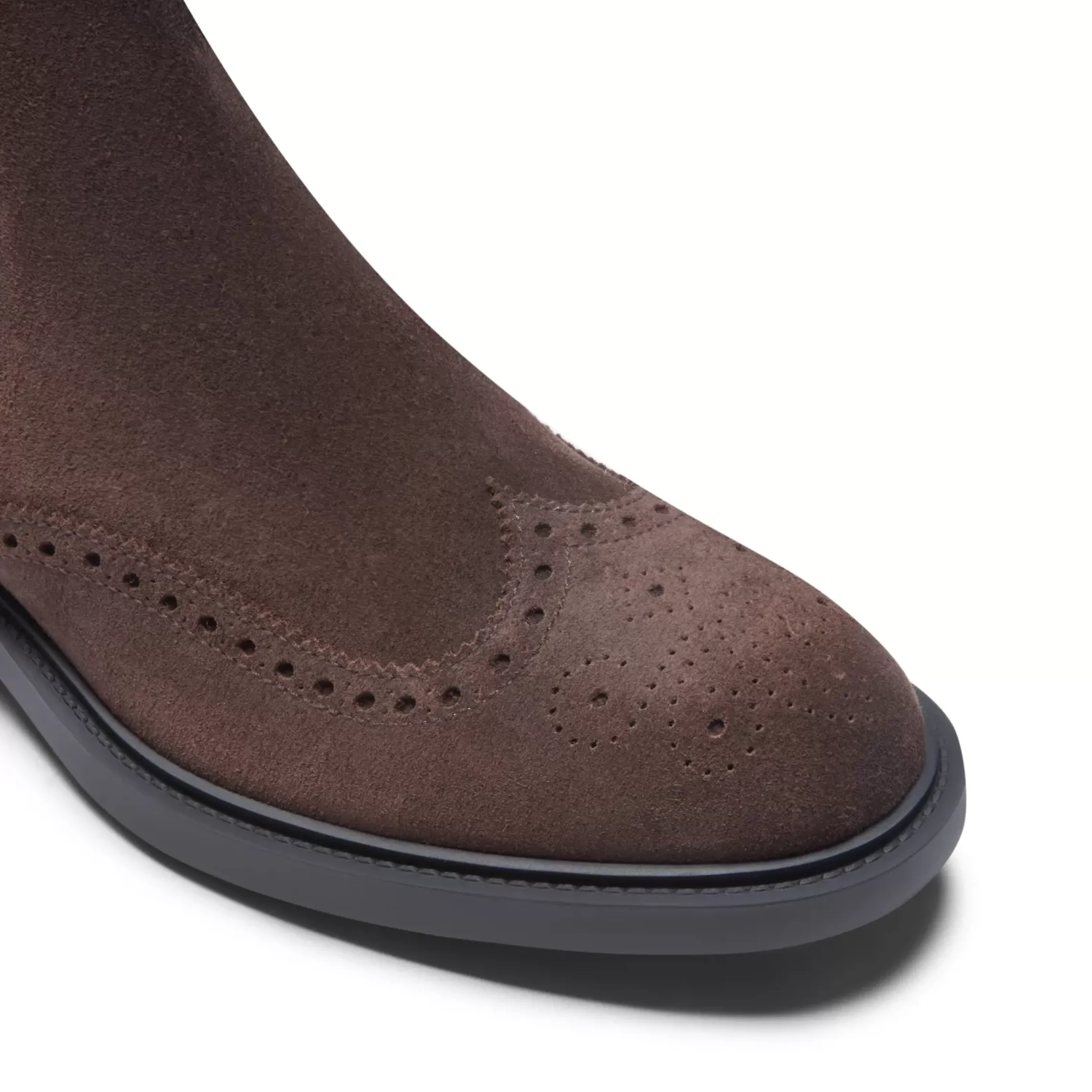 Fratelli Rossetti Beatle boot in cocoa brown suede|^ Ankle Boots