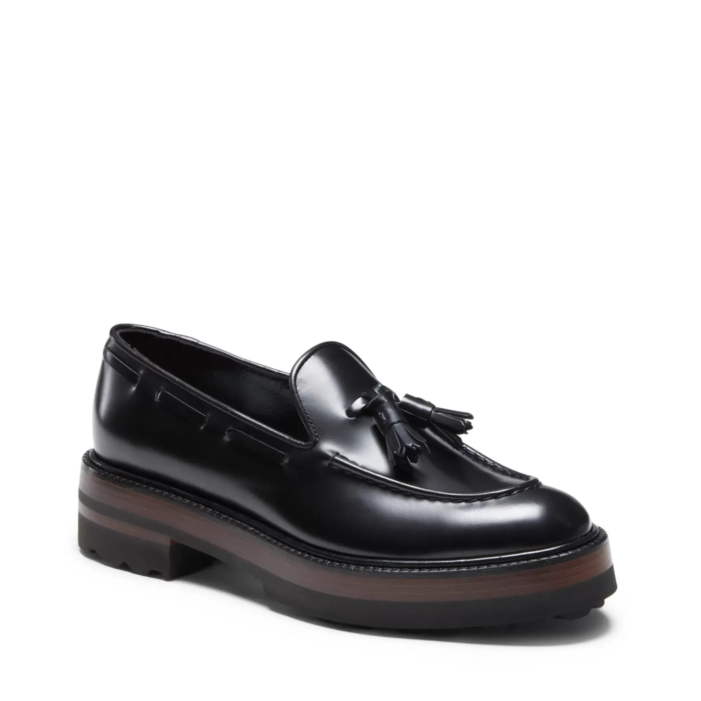 Fratelli Rossetti Black leather Brera loafer|^ Loafers