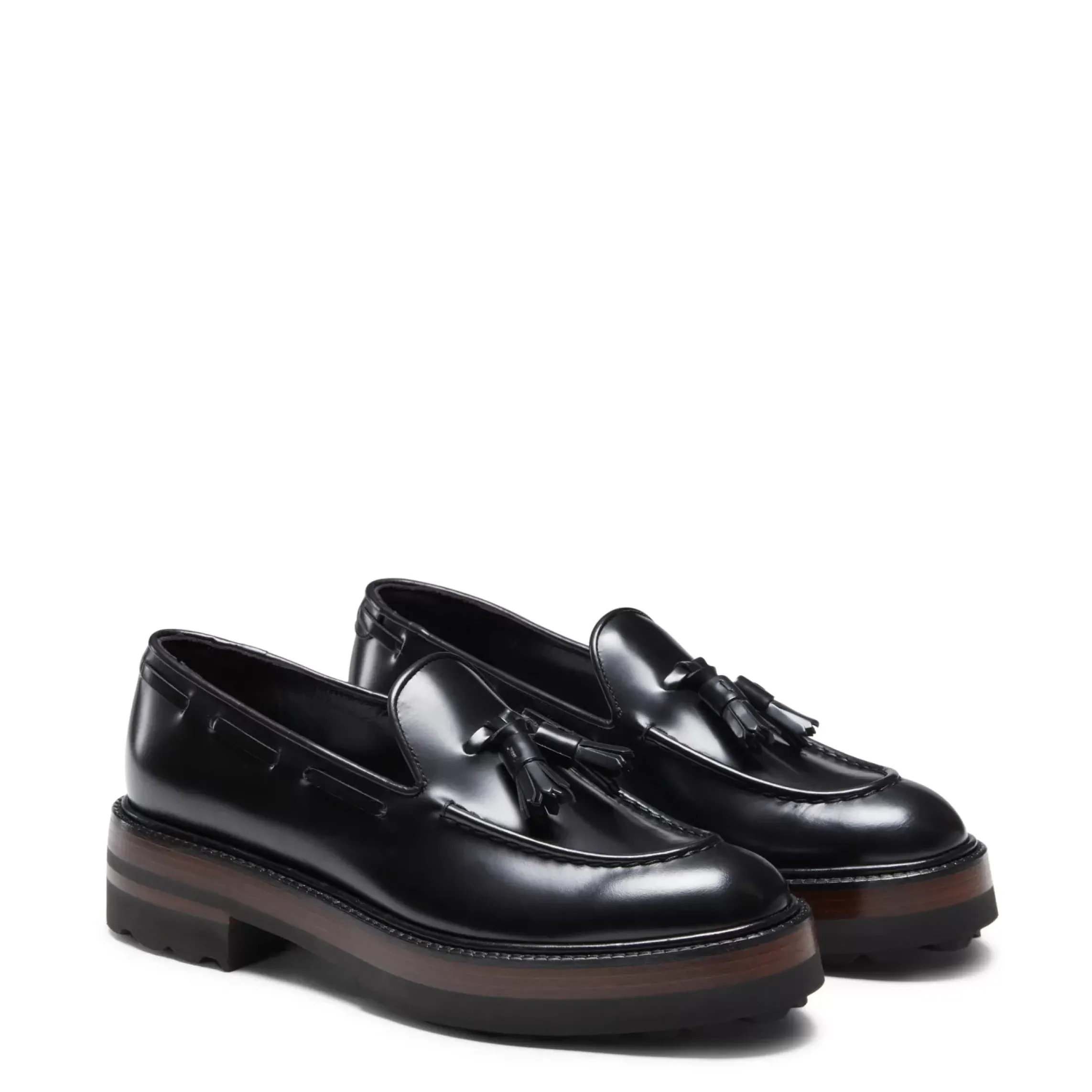 Fratelli Rossetti Black leather Brera loafer|^ Loafers