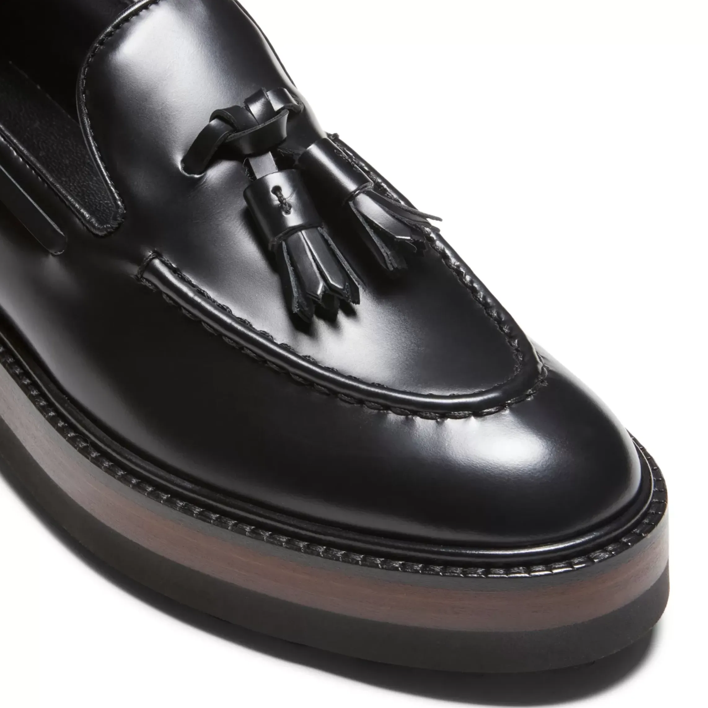 Fratelli Rossetti Black leather Brera loafer|^ Loafers