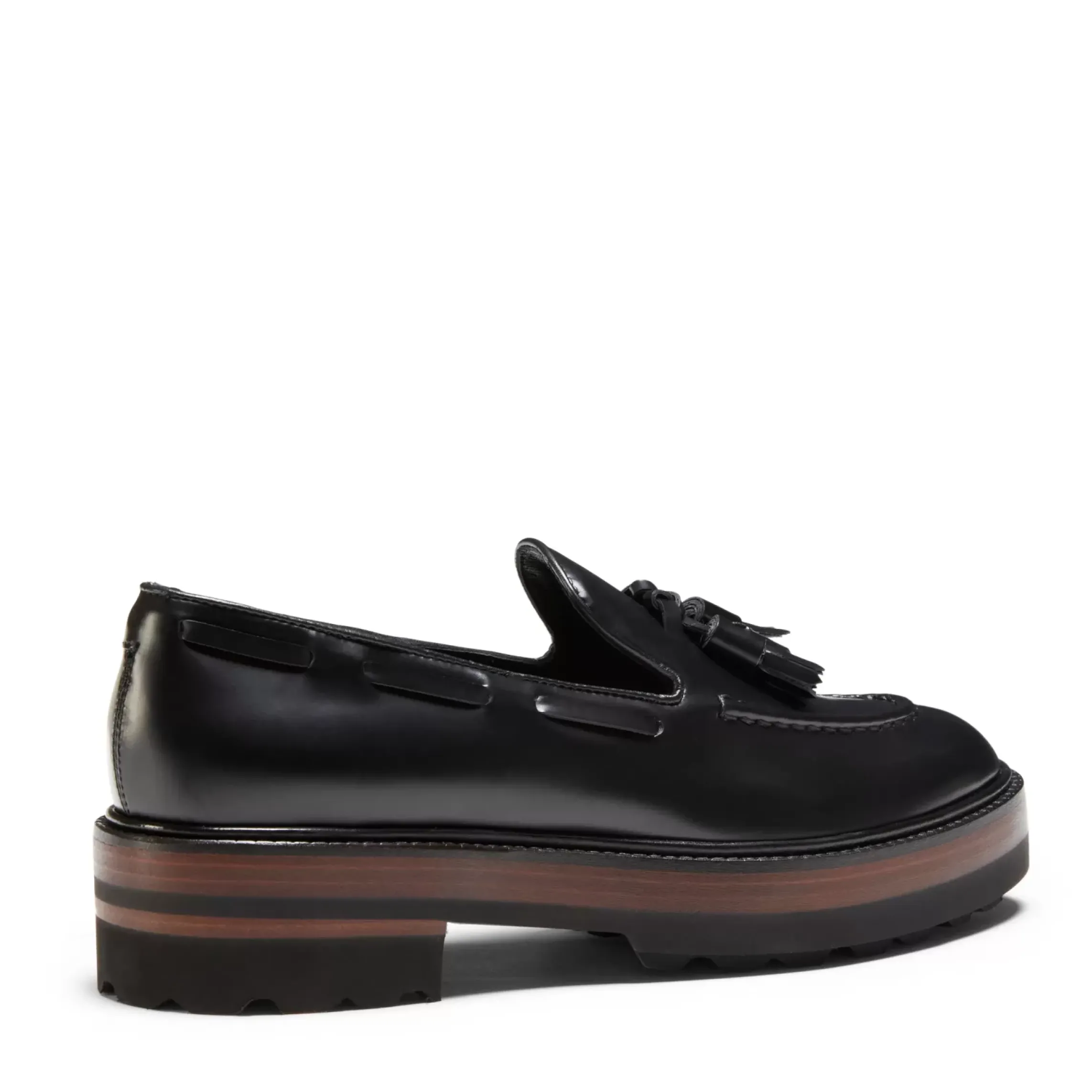 Fratelli Rossetti Black leather Brera loafer|^ Loafers