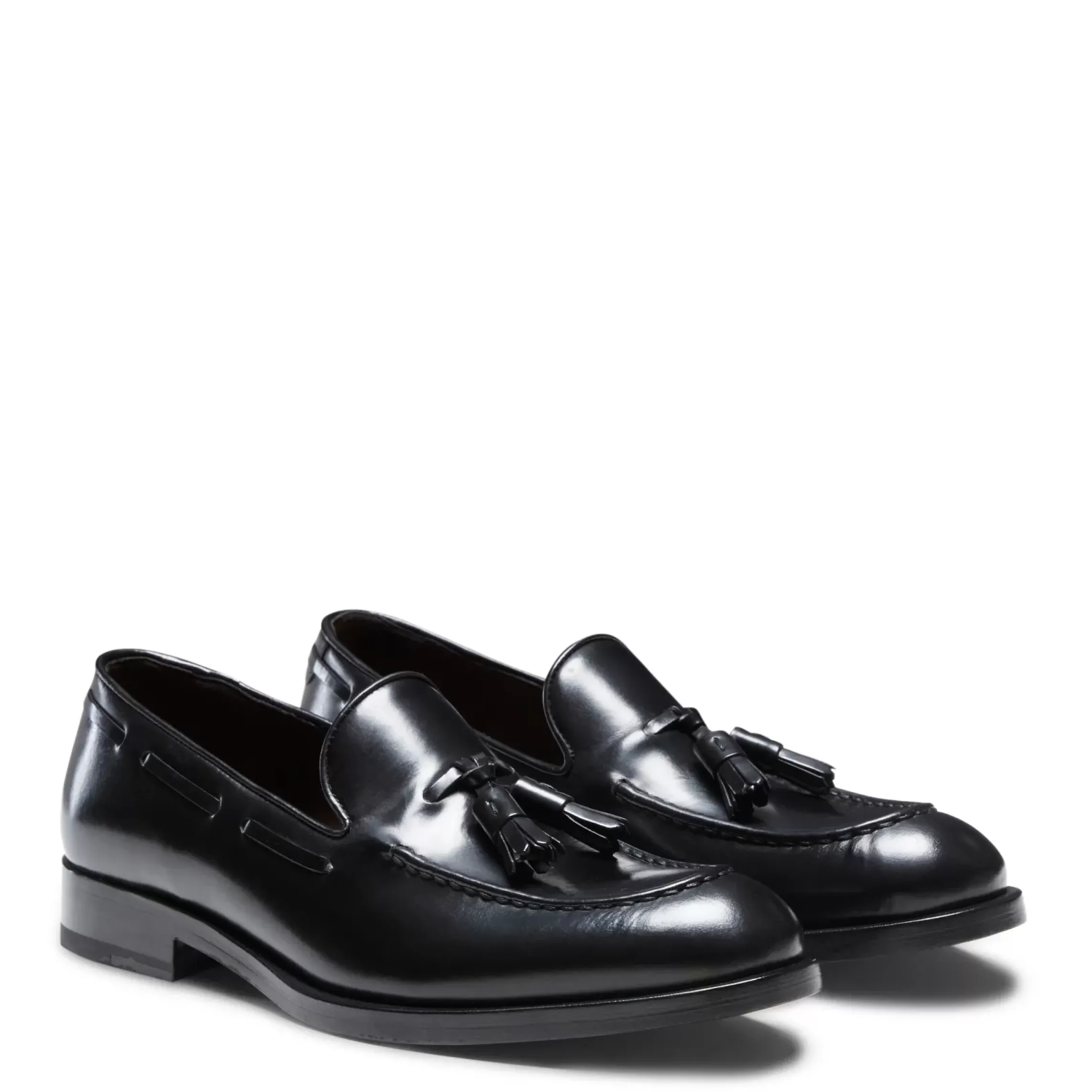 Fratelli Rossetti Black leather Brera loafer|^ Loafers