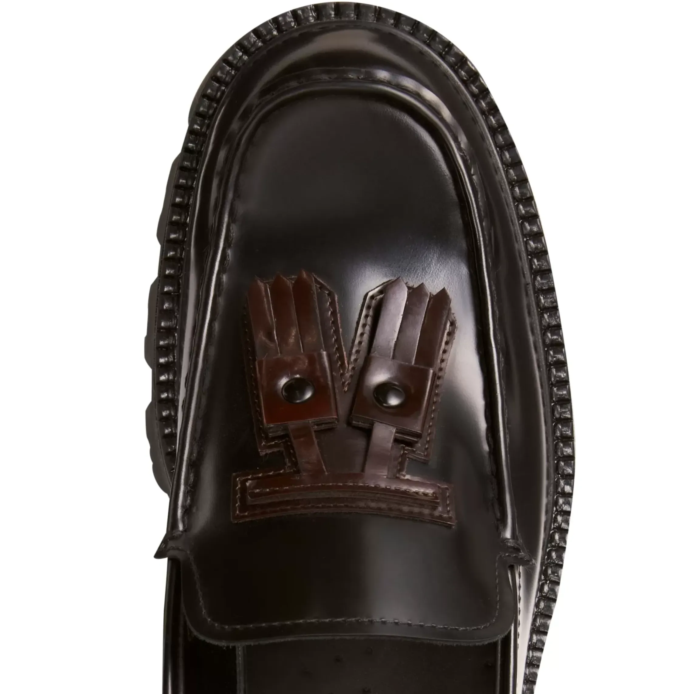 Fratelli Rossetti Black leather Fiocchetto Patch Registered Design loafer|^ Loafers