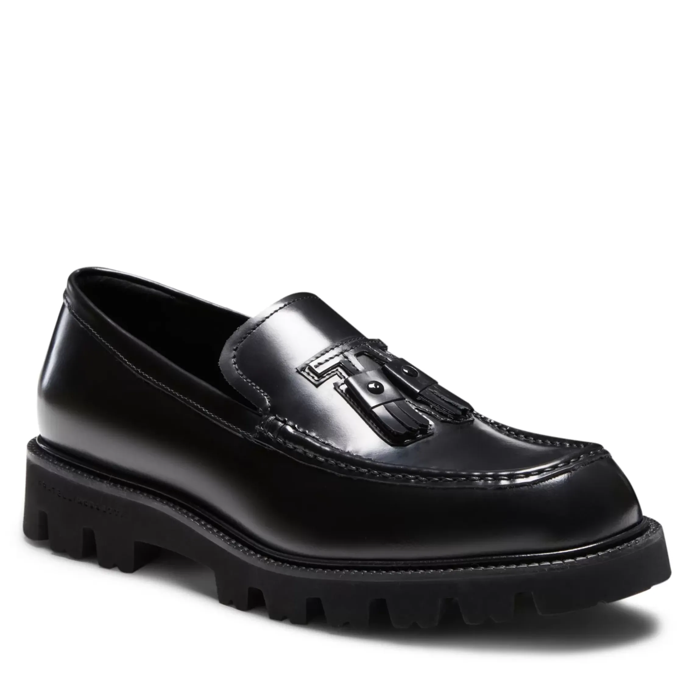 Fratelli Rossetti Black leather Fiocchetto Patch Registered Design loafer|^ Loafers