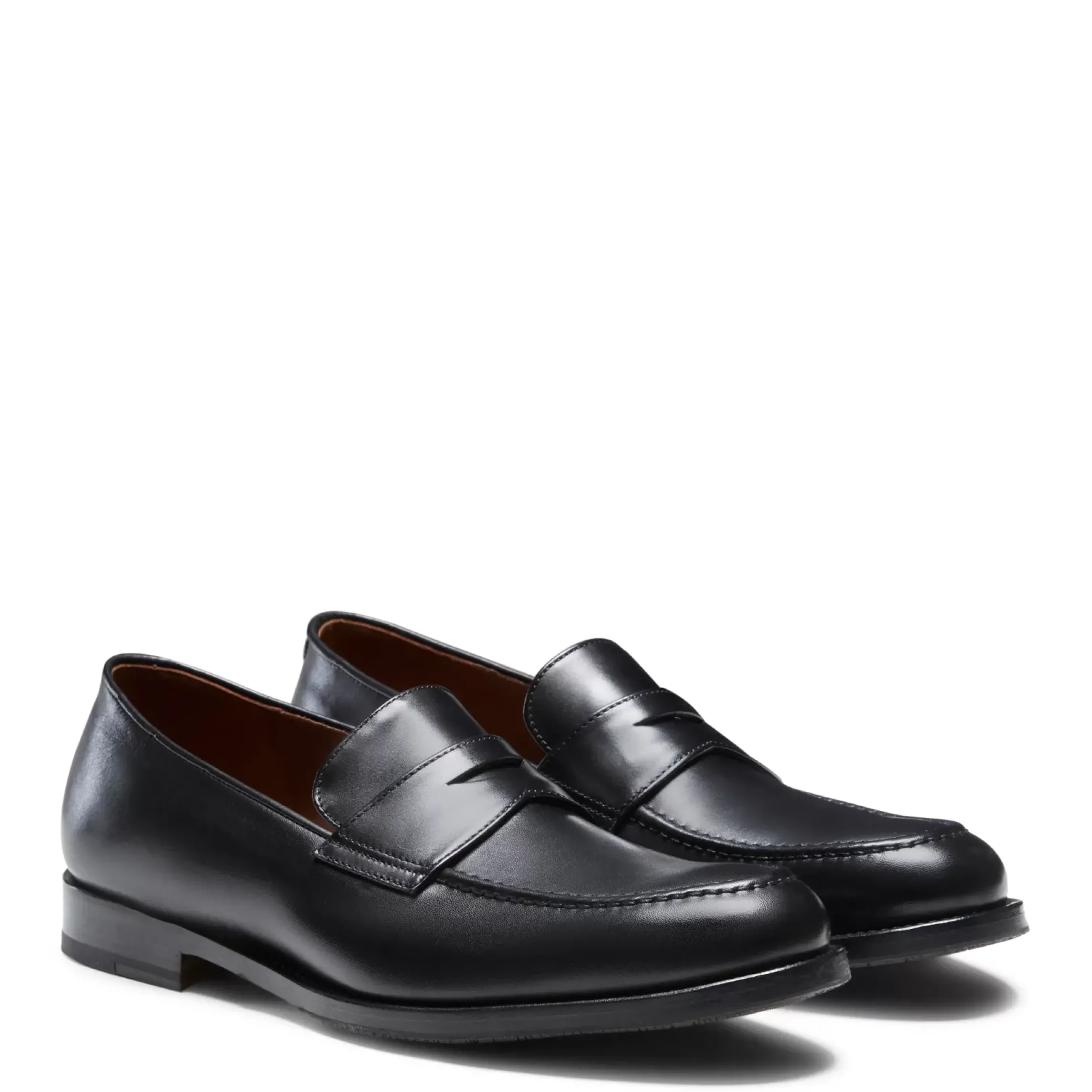 Fratelli Rossetti Black leather loafer|^ Loafers