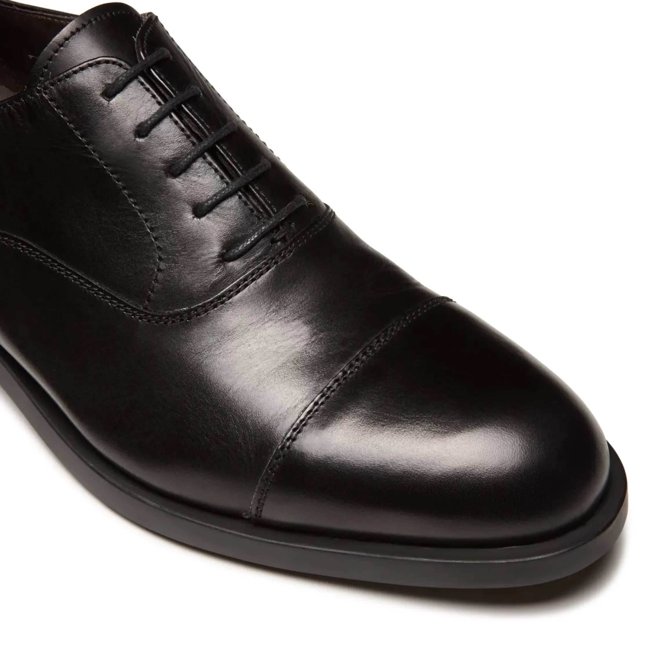 Fratelli Rossetti Black leather Oxford shoe|^ Lace-up Shoes