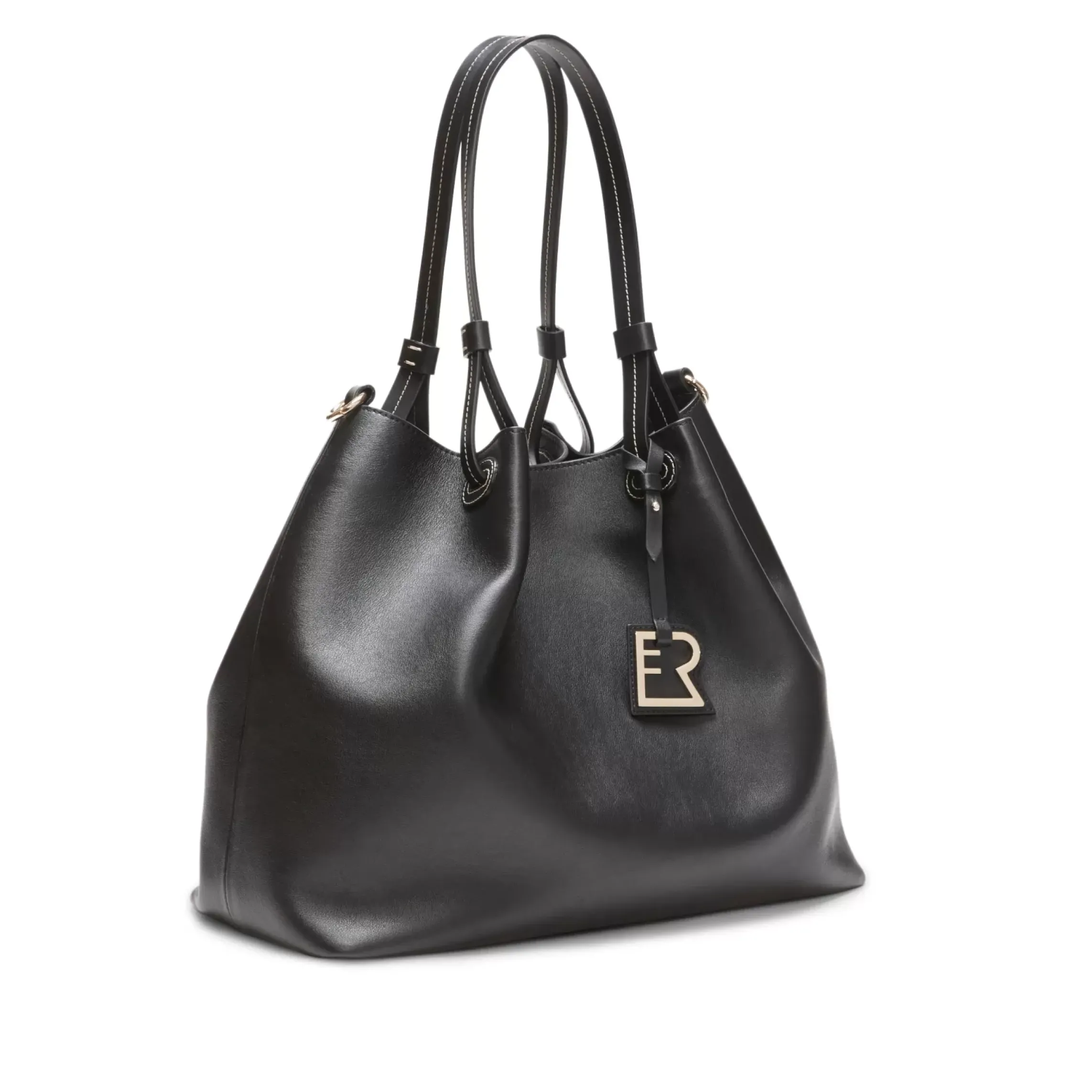 Fratelli Rossetti Black leather tote bag|^ Bags