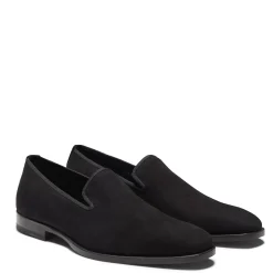 Fratelli Rossetti Black suede slipper|^ Slip On