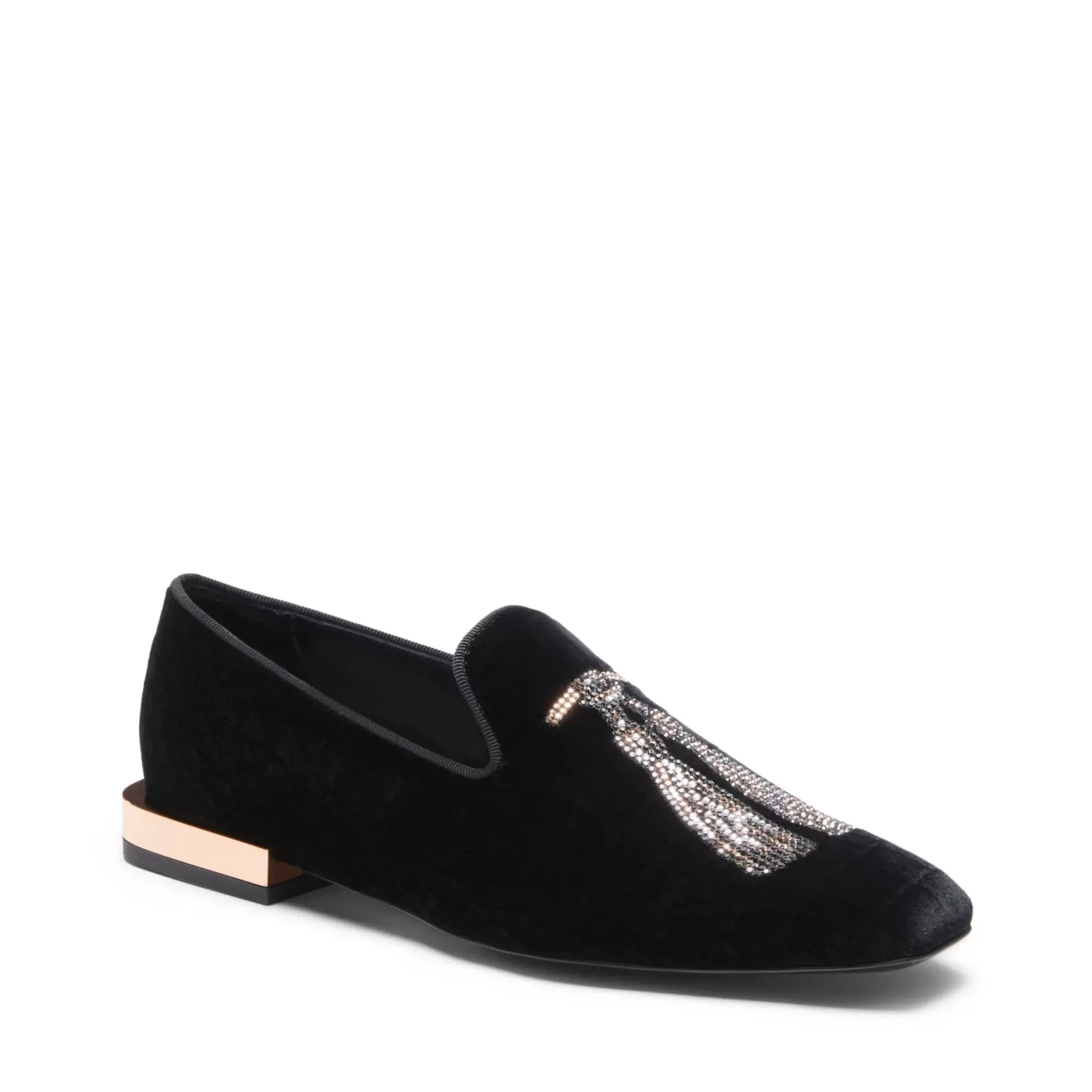 Fratelli Rossetti Black velvet Hobo slipper|^ Slip On