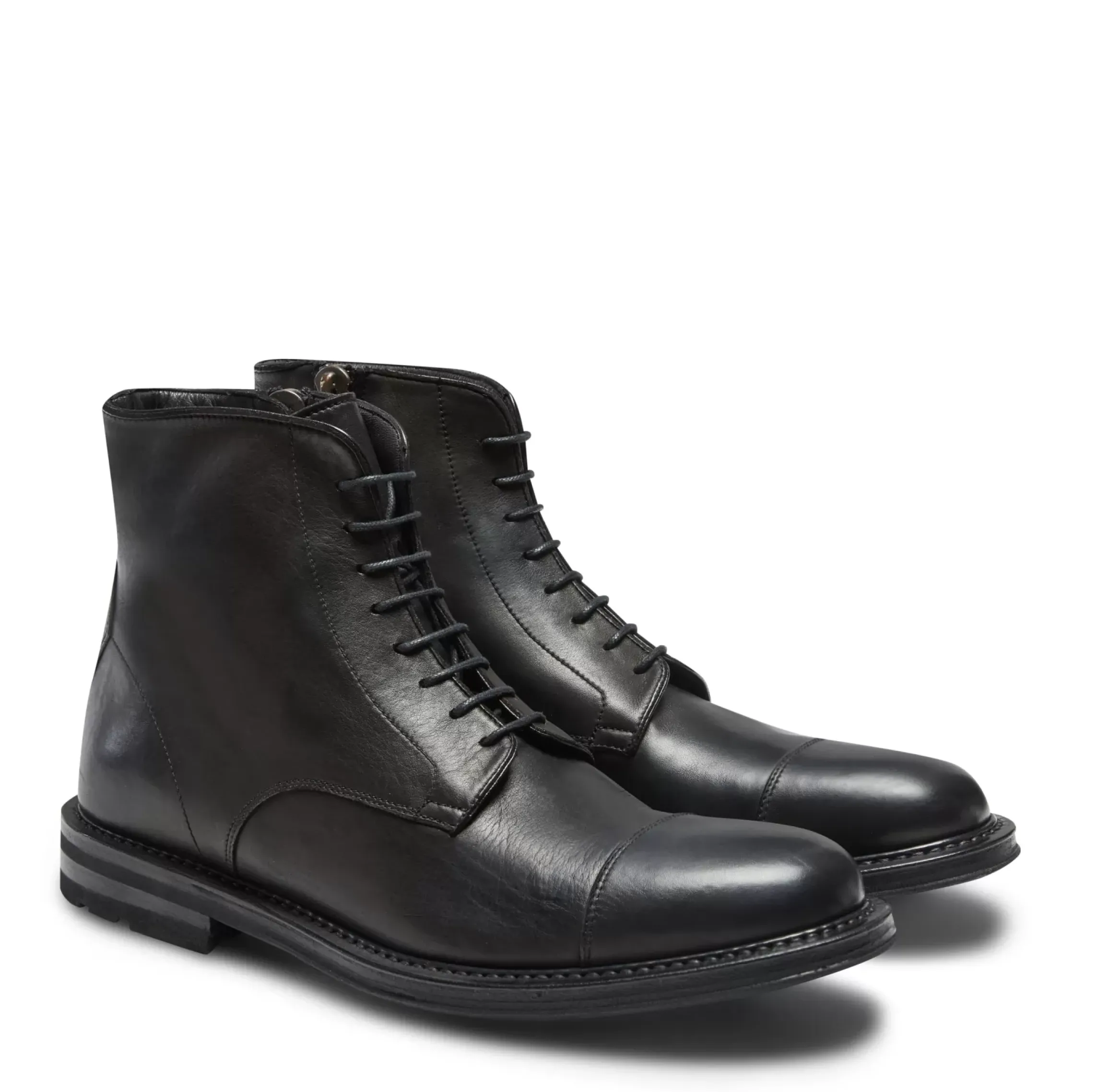 Fratelli Rossetti Boot in black leather|^ Ankle Boots