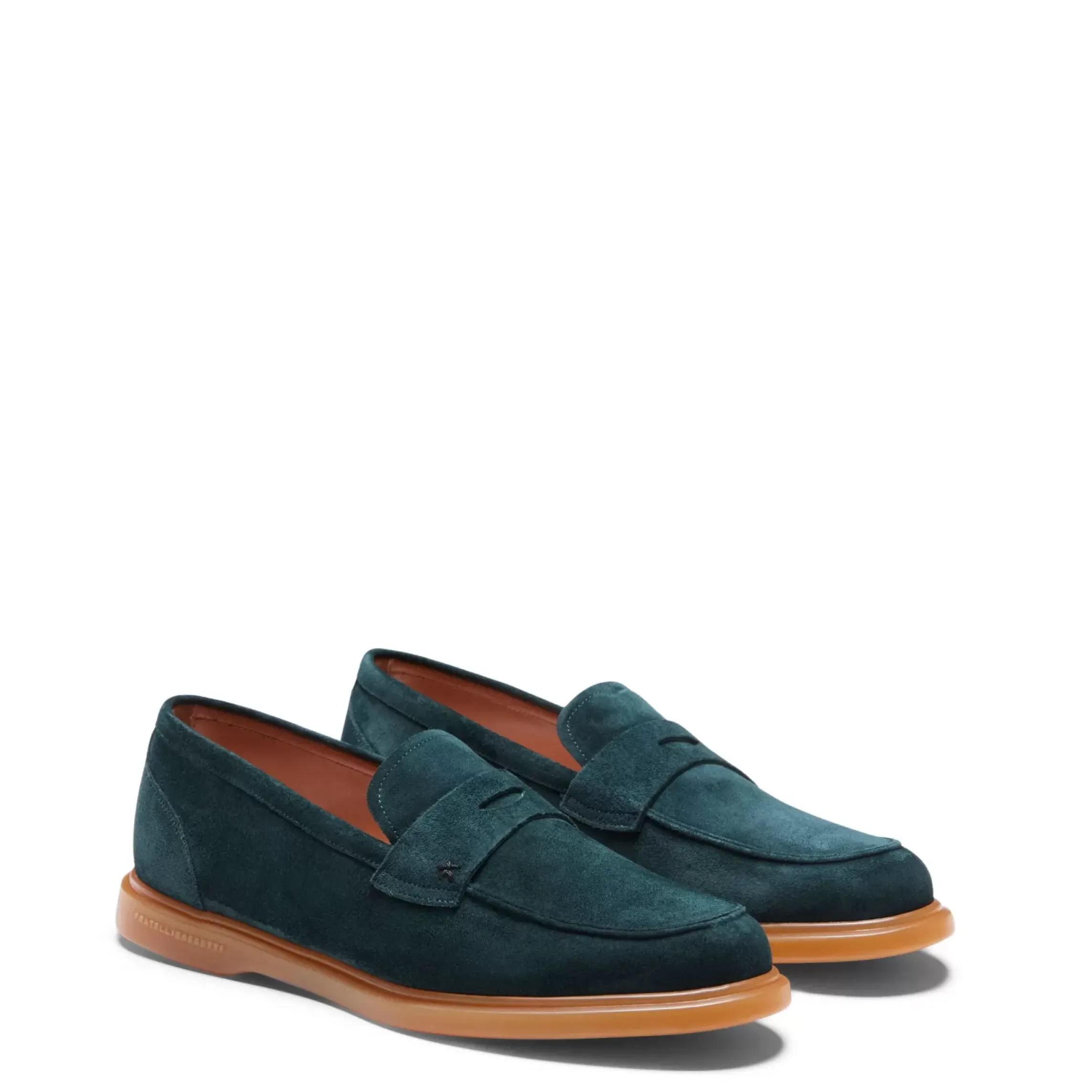 Fratelli Rossetti Bottle green suede loafer|^ Slip On