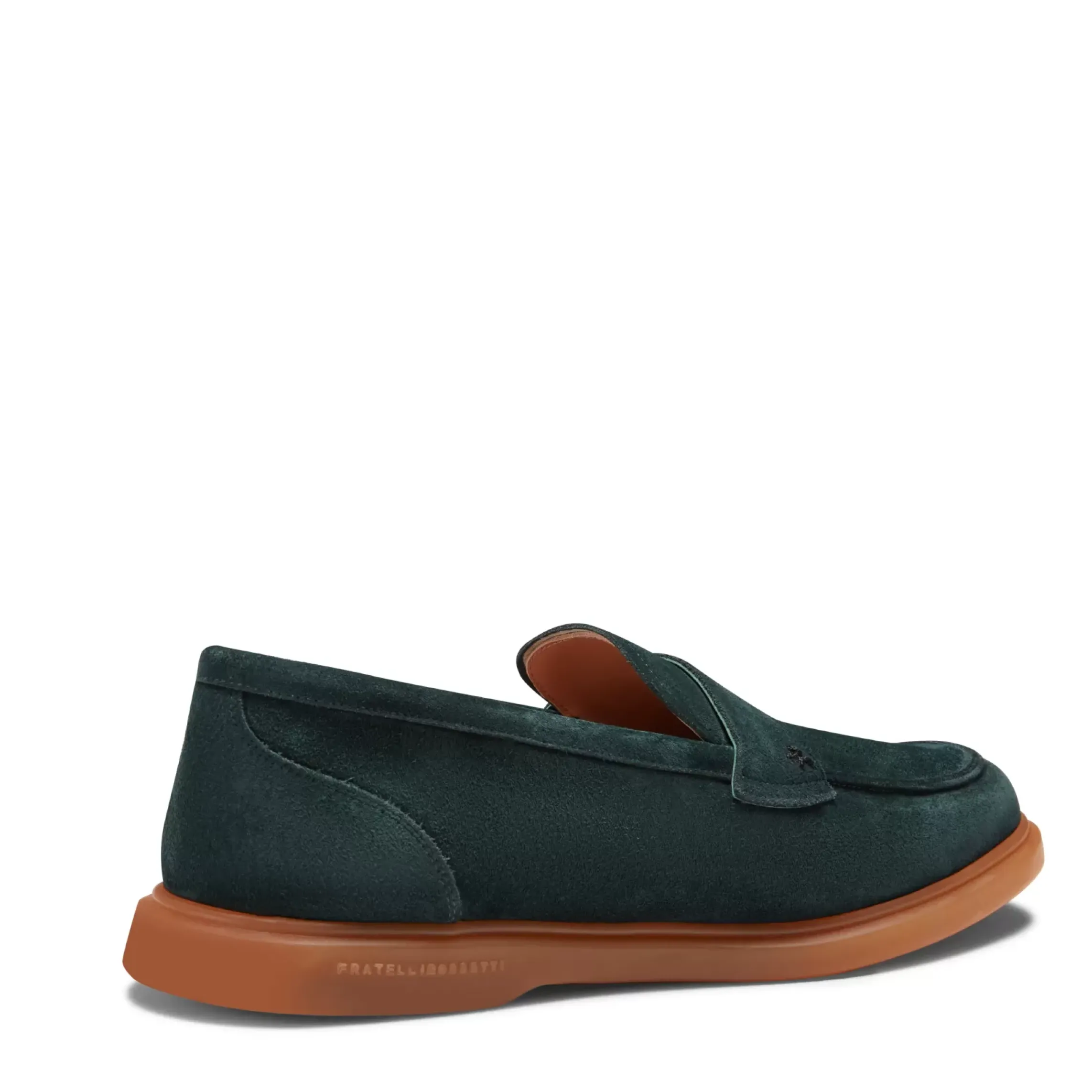 Fratelli Rossetti Bottle green suede loafer|^ Slip On