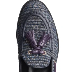Fratelli Rossetti Brera loafer in blue fabric|^ Loafers