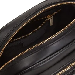 Fratelli Rossetti Brera shoulder bag in black leather|^ Bags