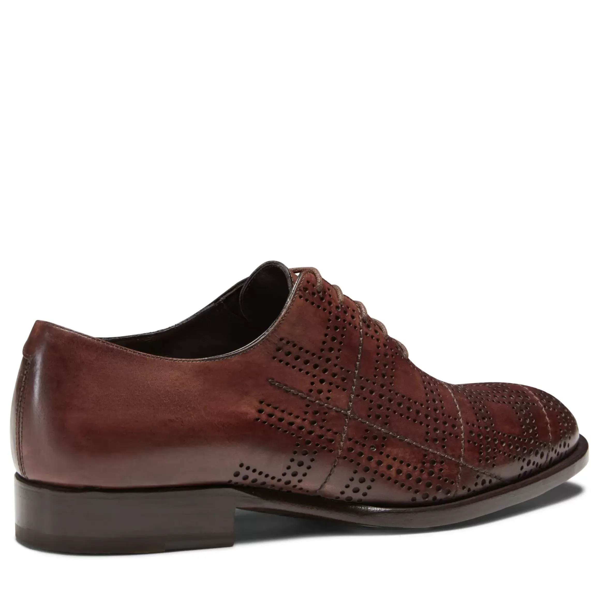Fratelli Rossetti Brown leather Tartan Oxford shoe|^ Lace-up Shoes