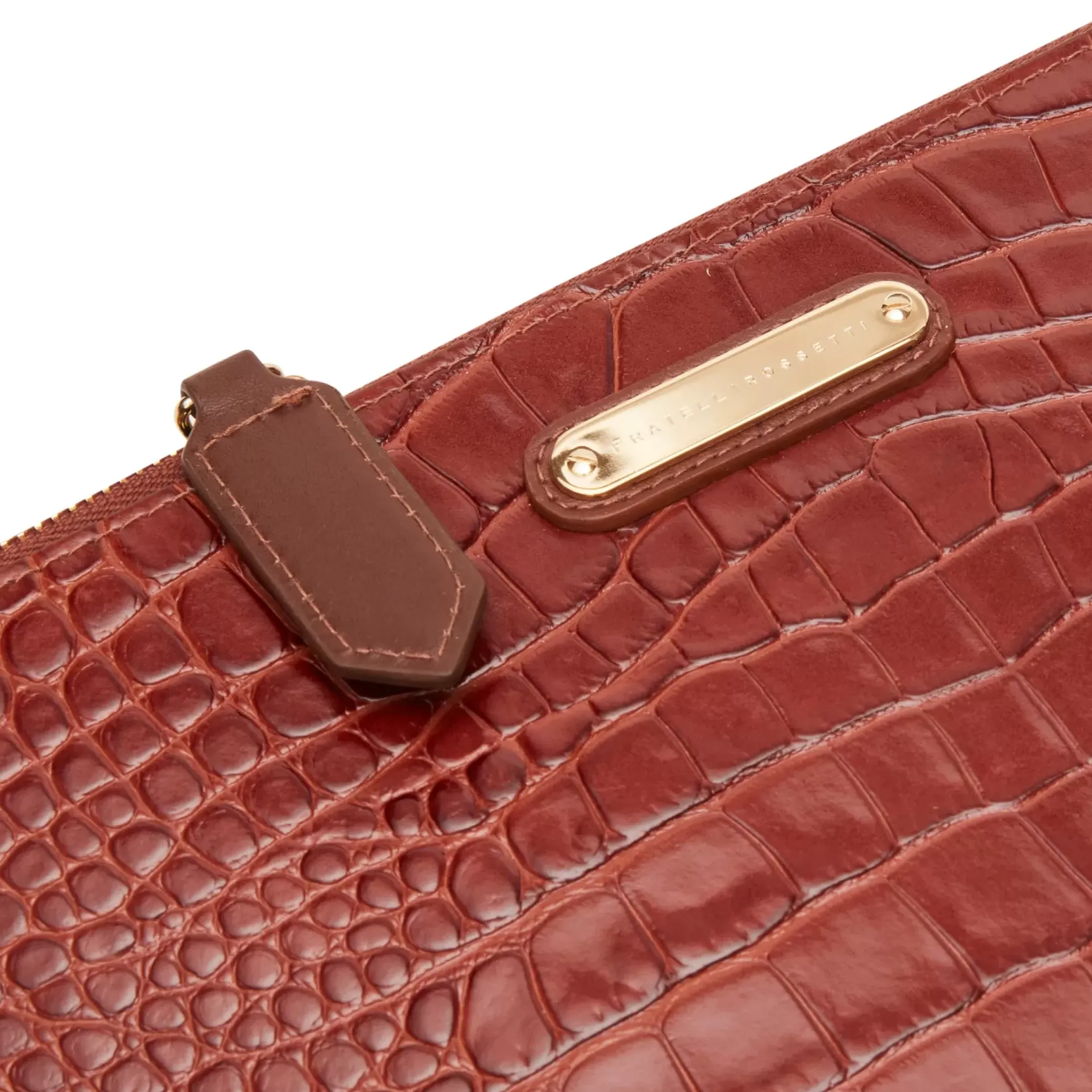 Fratelli Rossetti Bustina donna in pelle colore cognac-^ Accessories