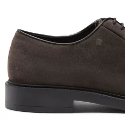 Fratelli Rossetti Charcoal grey suede Derby shoe|^ Lace-up Shoes