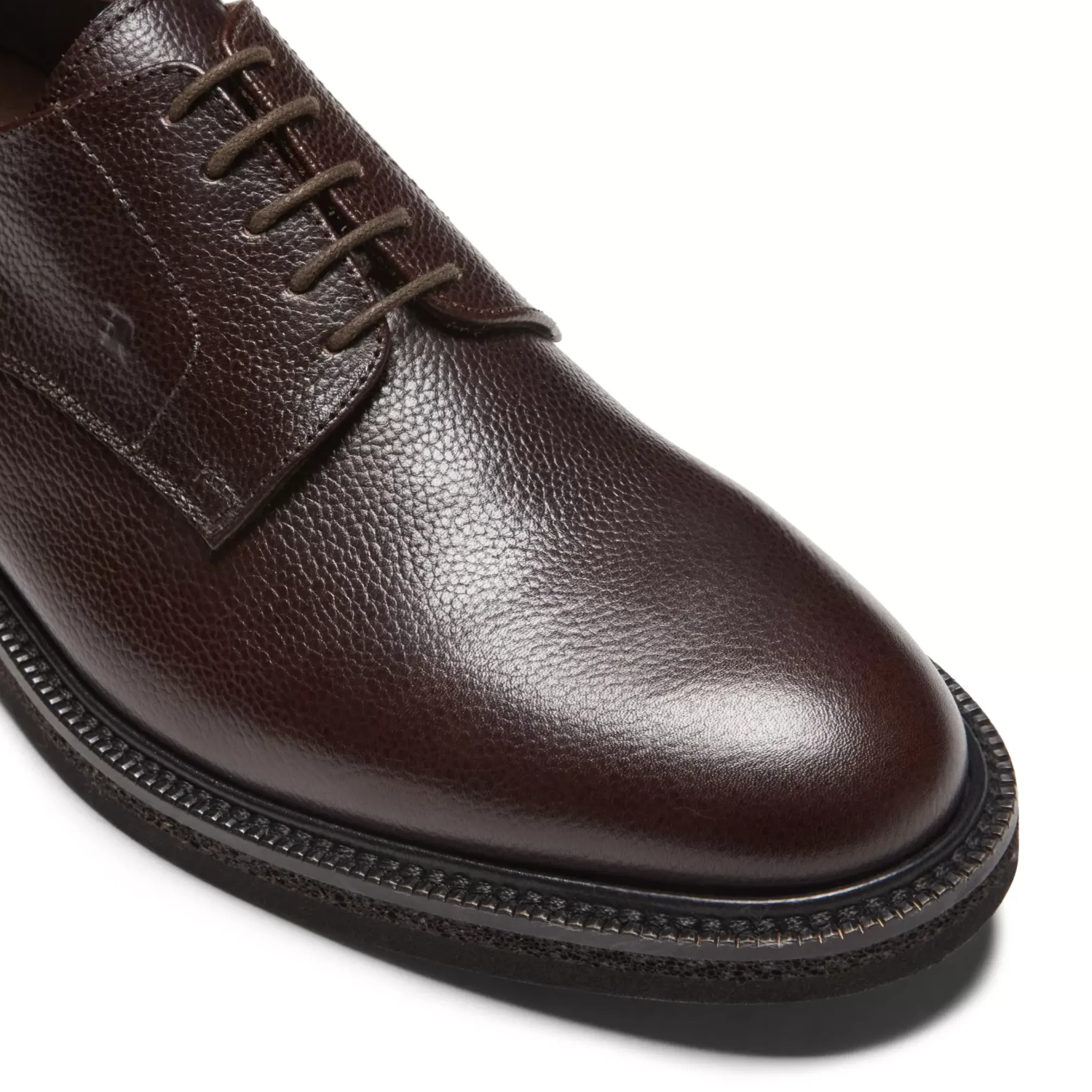 Fratelli Rossetti Derby in ebony leather|^ Lace-up Shoes