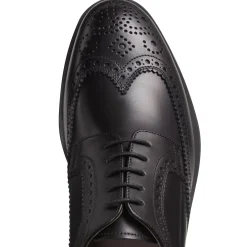 Fratelli Rossetti Derby shoe in black leather|^ Lace-up Shoes
