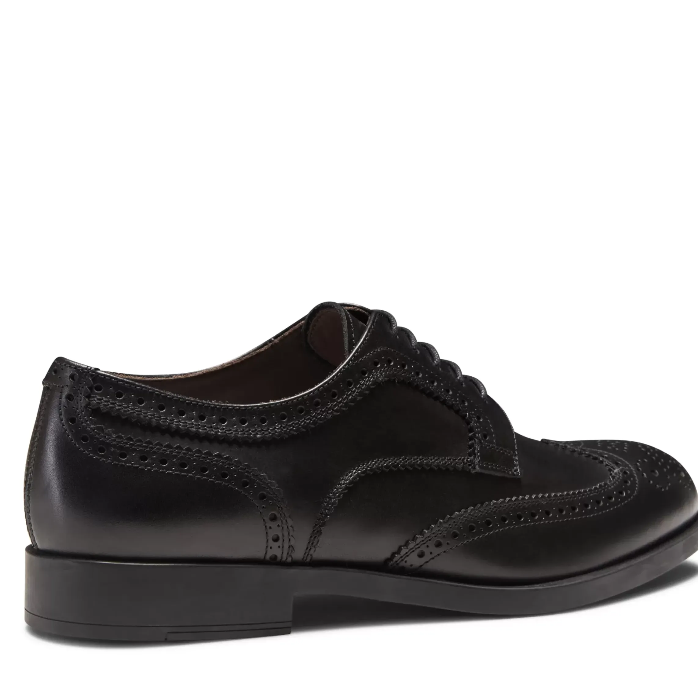 Fratelli Rossetti Derby shoe in black leather|^ Lace-up Shoes
