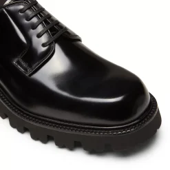 Fratelli Rossetti Derby shoe in black leather|^ Lace-up Shoes