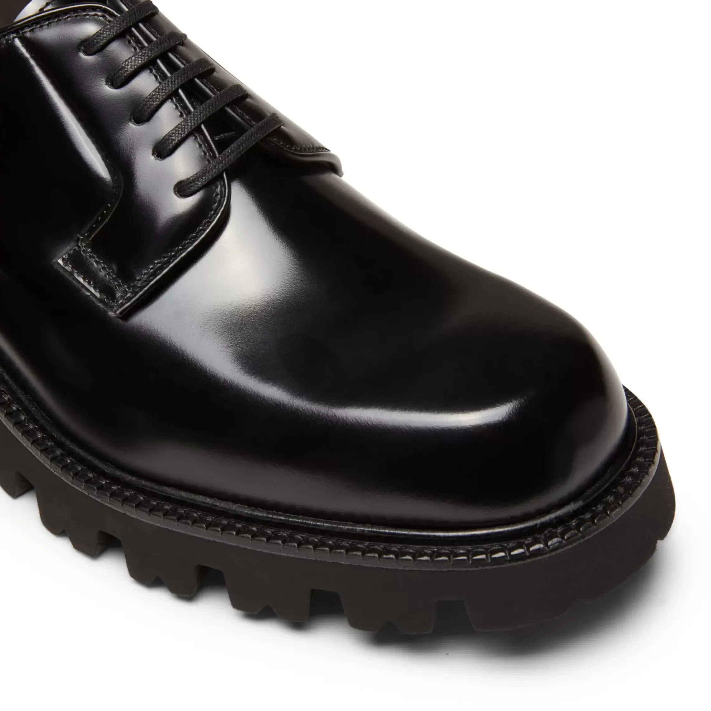 Fratelli Rossetti Derby shoe in black leather|^ Lace-up Shoes