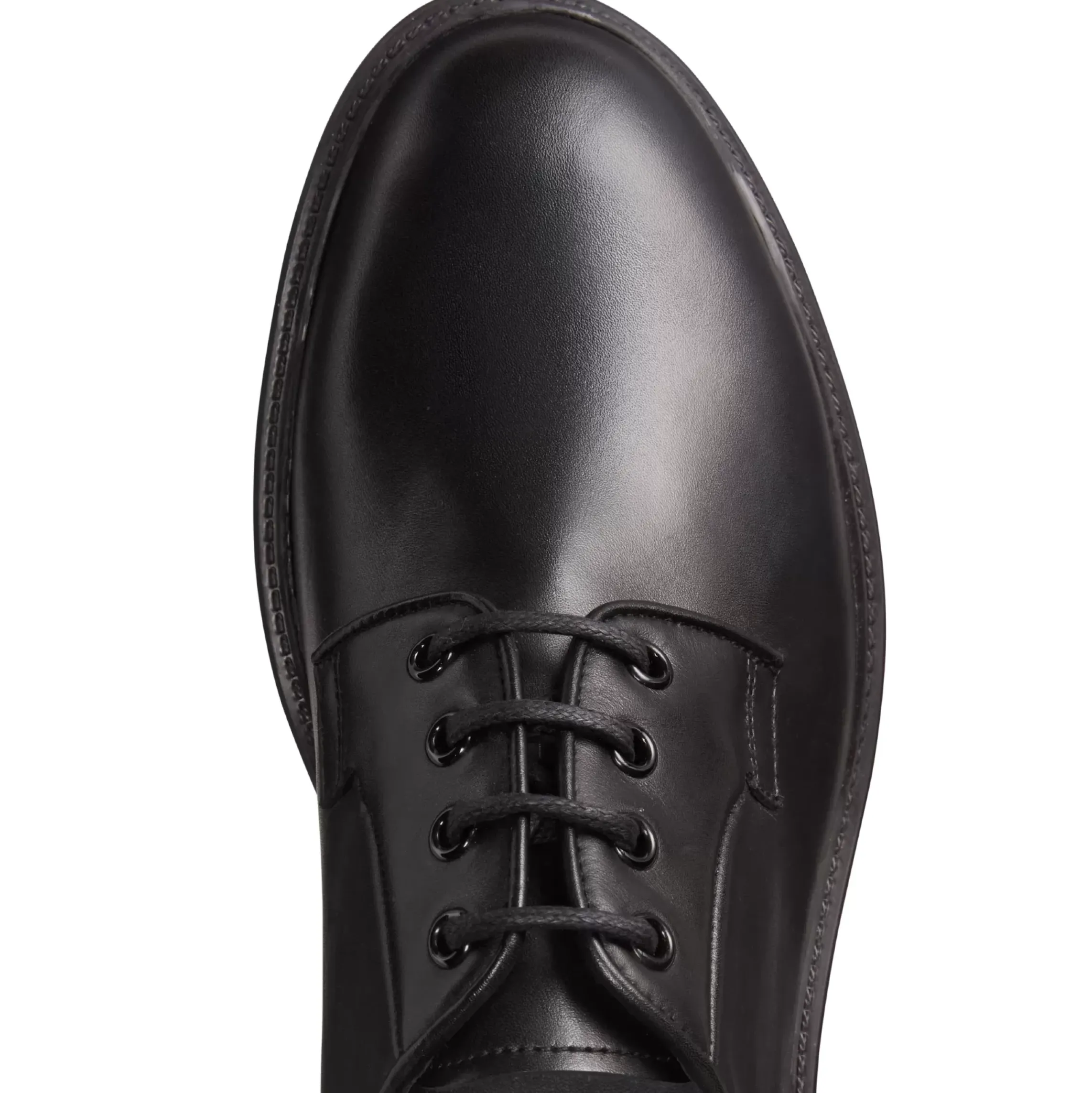 Fratelli Rossetti Derby shoe in black leather|^ Lace-up Shoes