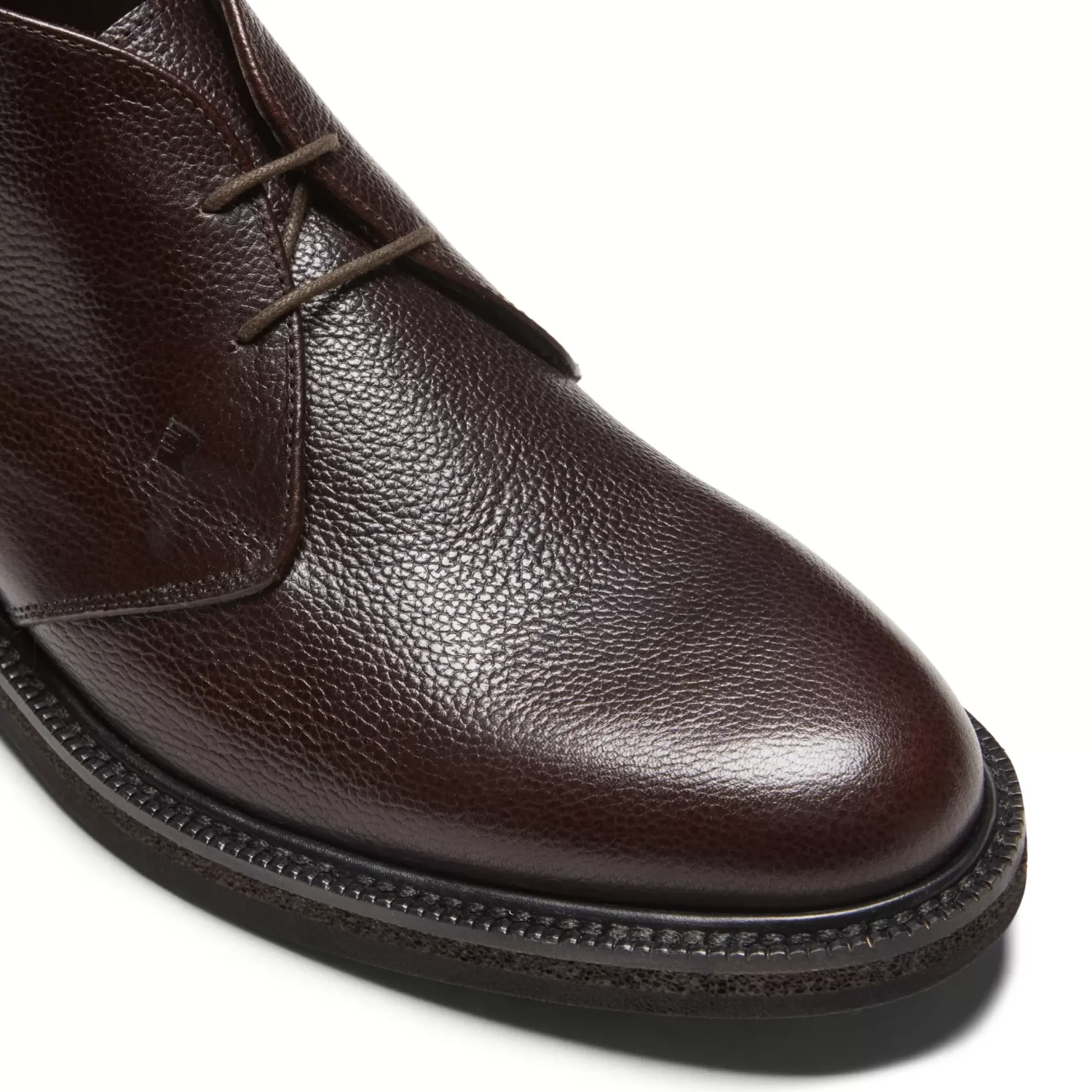 Fratelli Rossetti Desert boot in ebony leather|^ Ankle Boots