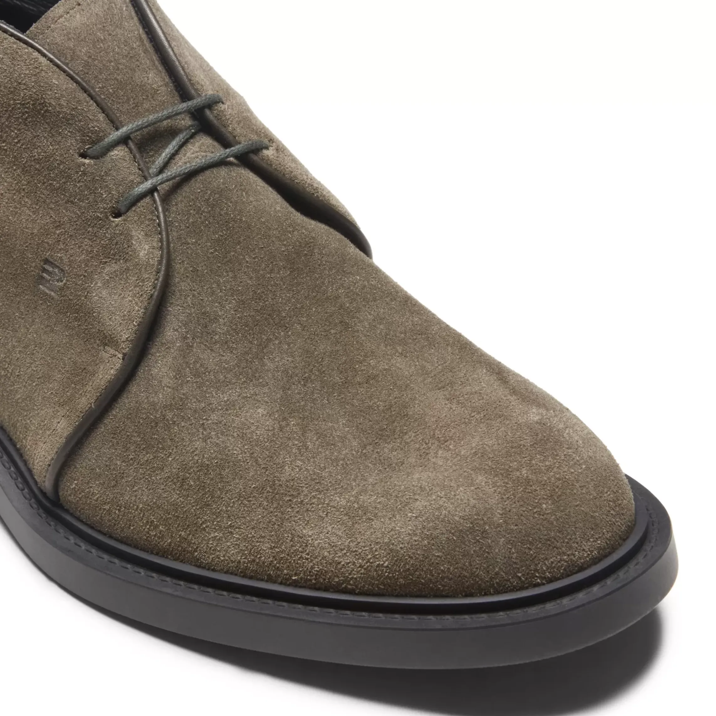 Fratelli Rossetti Desert boot in seaweed-coloured suede|^ Ankle Boots