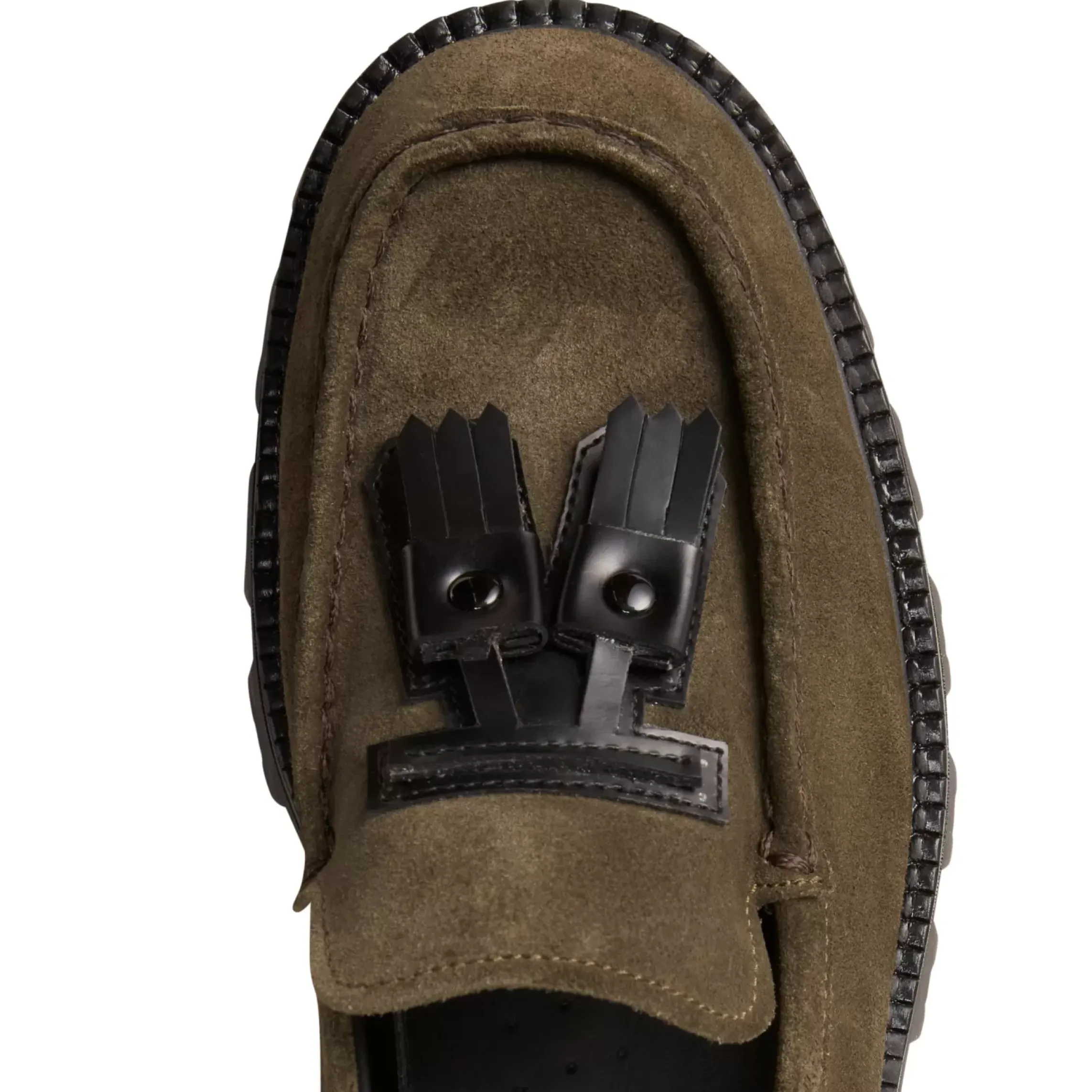 Fratelli Rossetti Fiocchetto Patch Registered Design loafer in forest green suede|^ Loafers