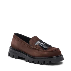 Fratelli Rossetti Fiocchetto Patch Registered Design loafer in tan suede|^ Loafers