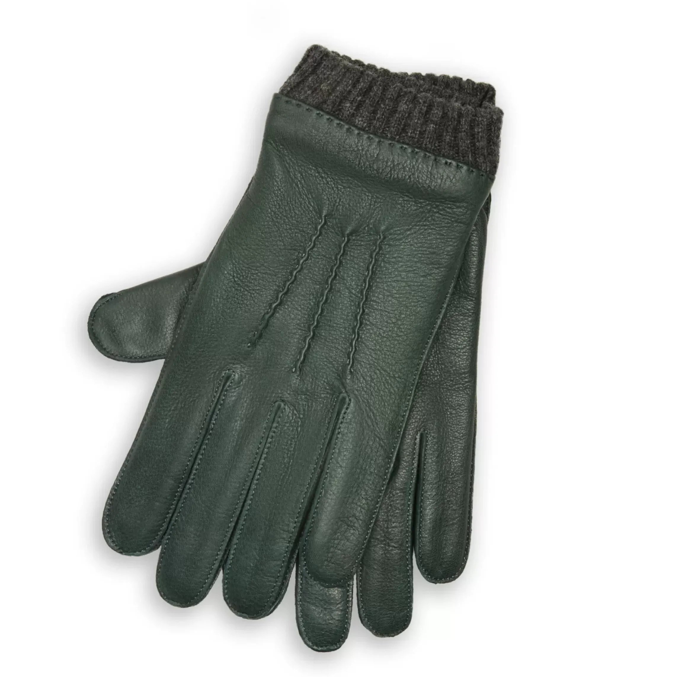 Fratelli Rossetti Guanto uomo in pelle colore verde-^ Guanti
