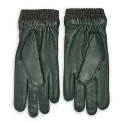 Fratelli Rossetti Guanto uomo in pelle colore verde-^ Guanti
