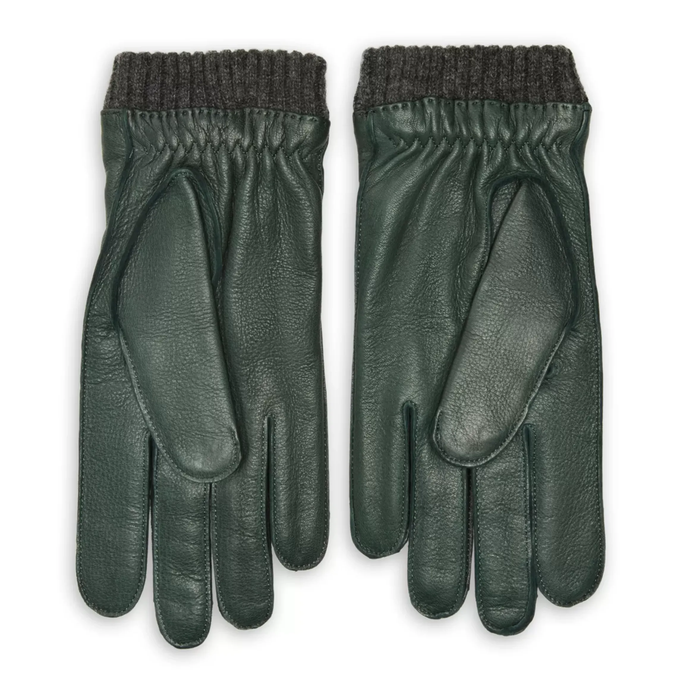 Fratelli Rossetti Guanto uomo in pelle colore verde-^ Guanti