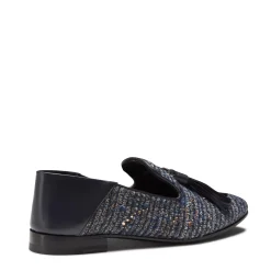 Fratelli Rossetti Hobo slipper in blue fabric|^ Slip On