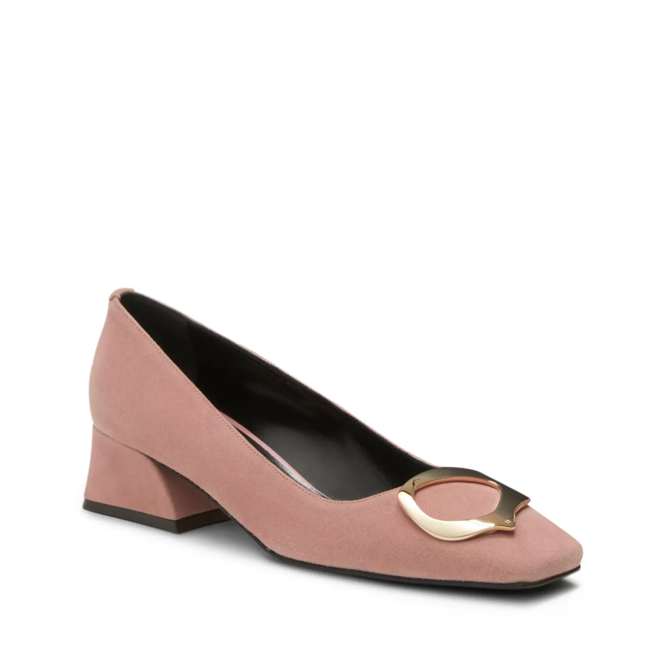 Fratelli Rossetti Lychee-coloured suede Magenta pump|^ Décolleté