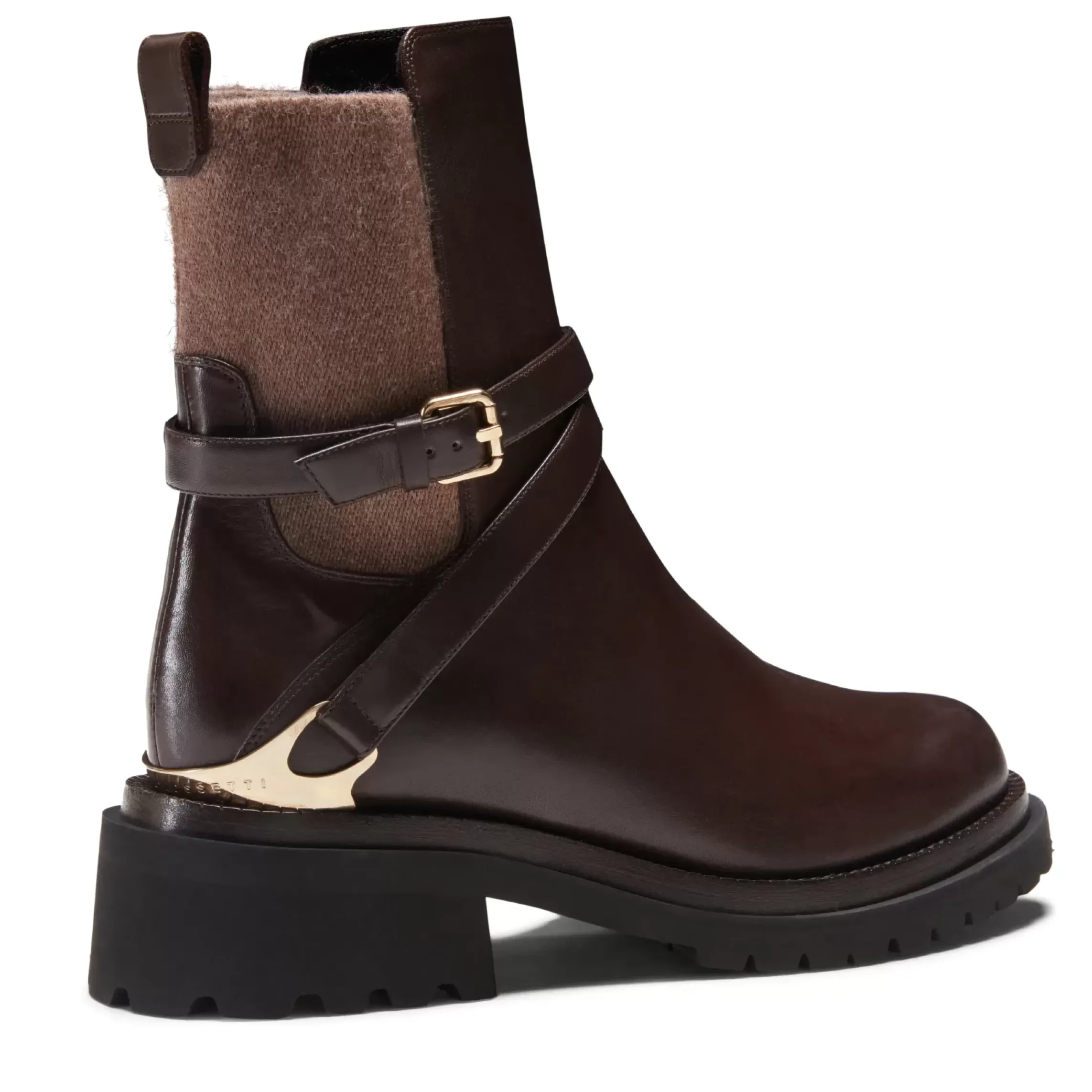 Fratelli Rossetti Magenta ankle boot in mahogany leather|^ Ankle Boots