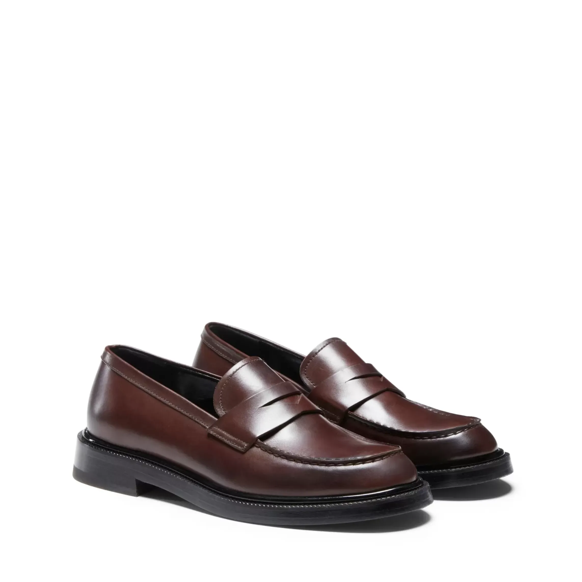Fratelli Rossetti Mahogany leather loafer|^ Loafers