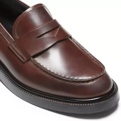 Fratelli Rossetti Mahogany leather loafer|^ Loafers