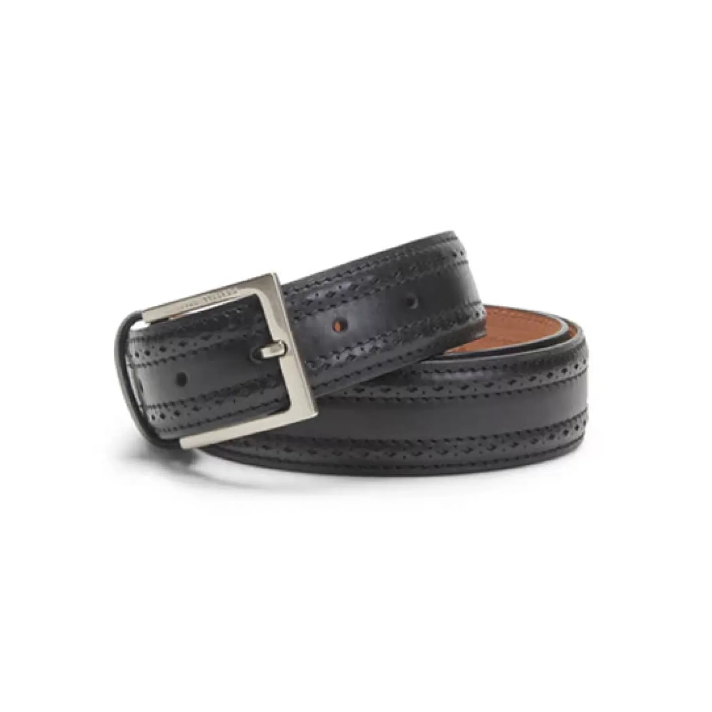 Fratelli Rossetti Men’s black leather belt|^ Belts
