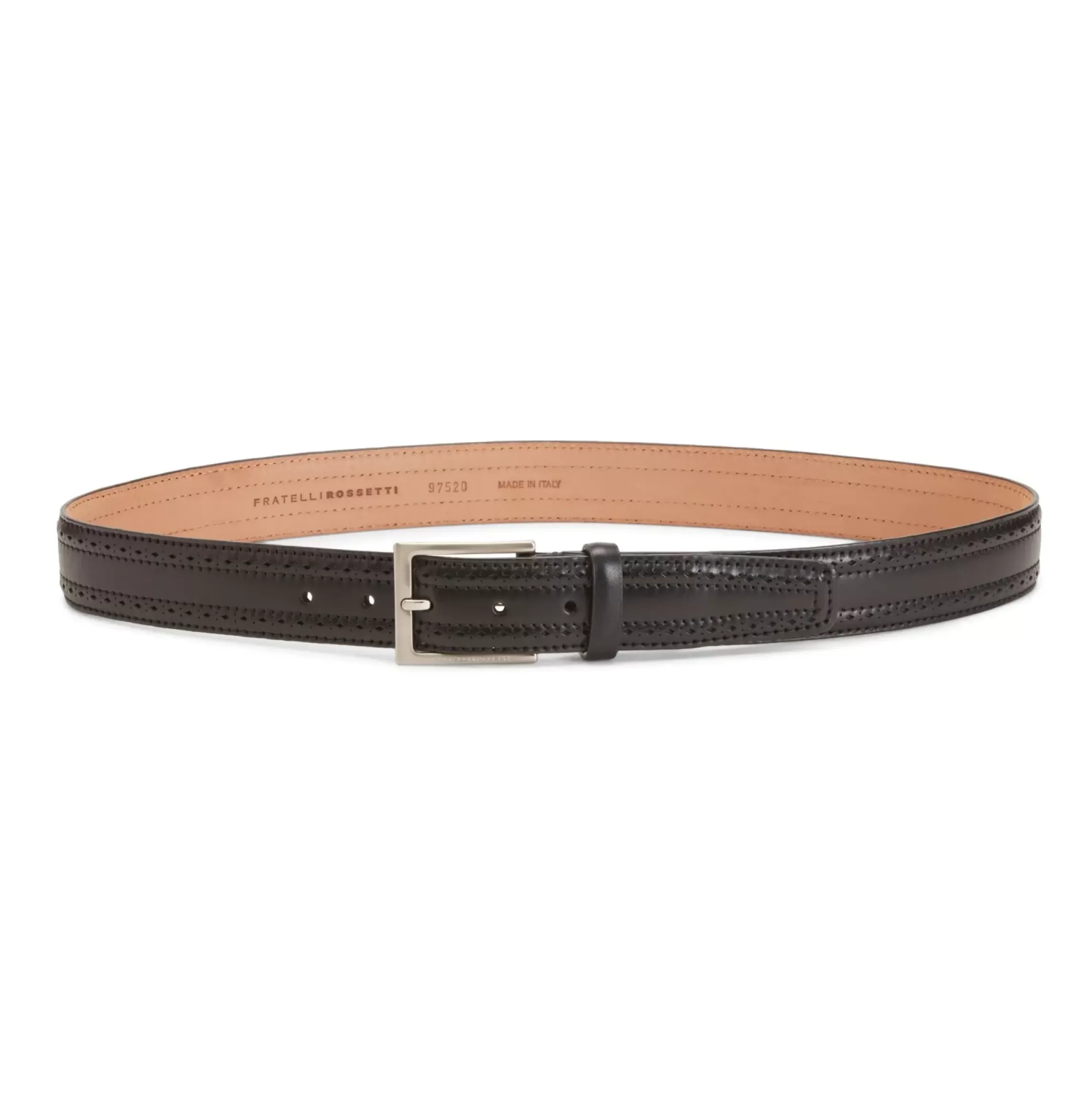 Fratelli Rossetti Men’s black leather belt|^ Belts
