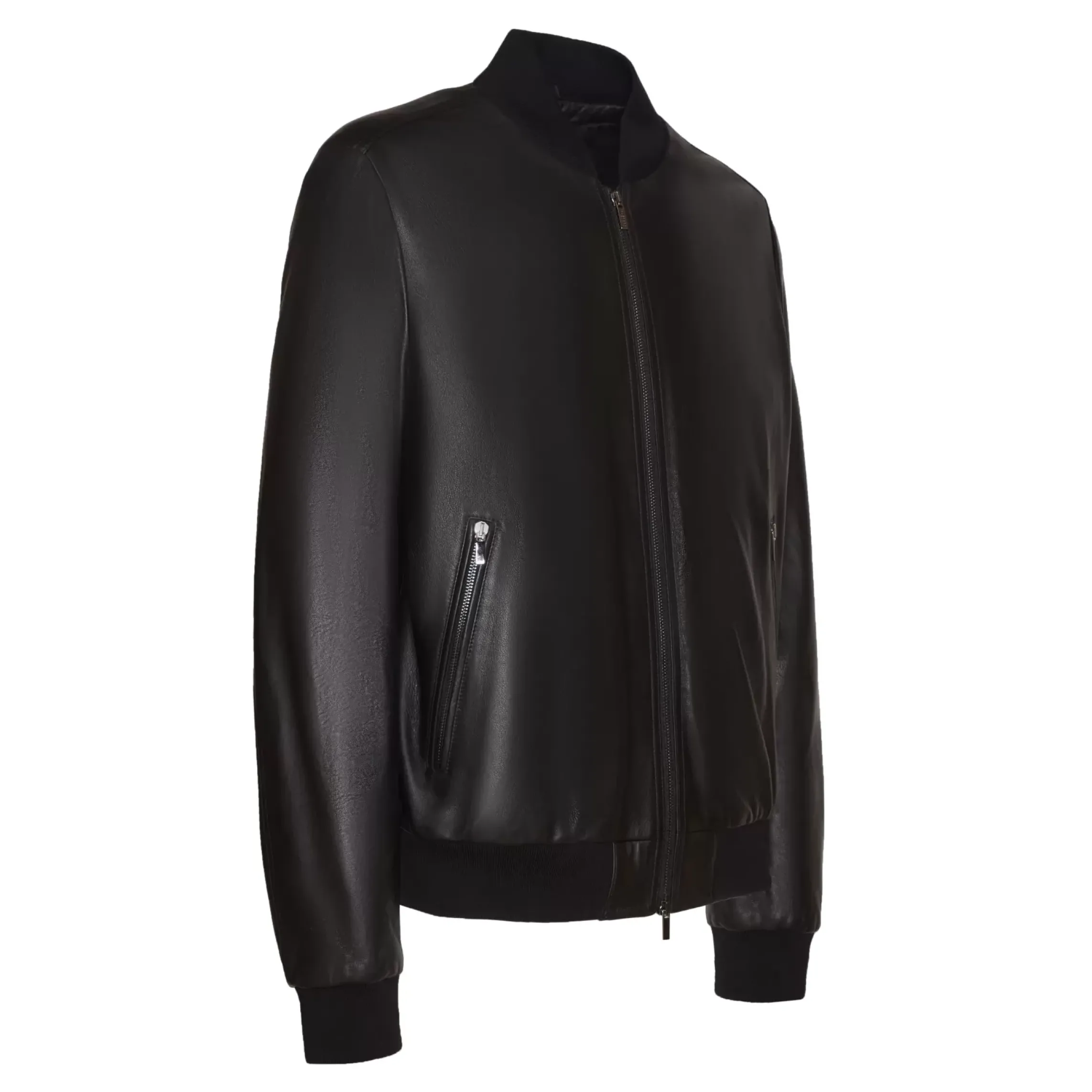 Fratelli Rossetti Men’s black nappa leather jacket|^ Outerwear