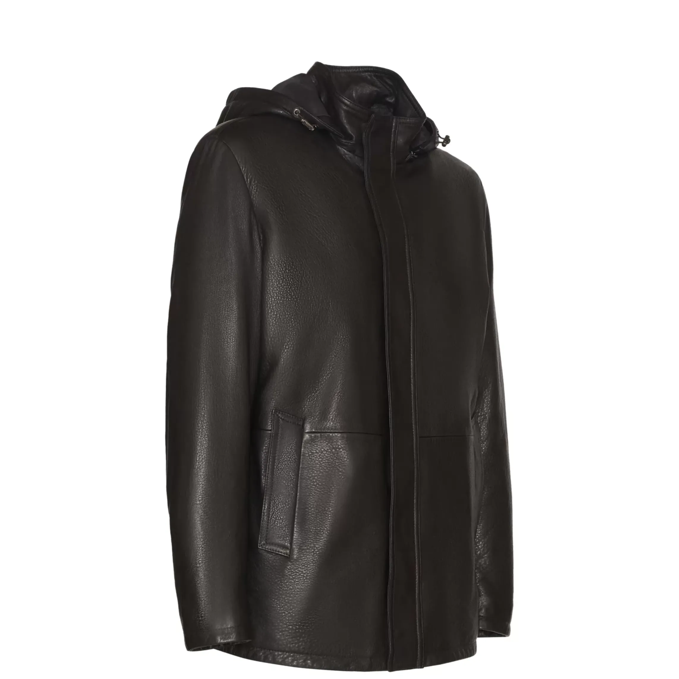 Fratelli Rossetti Men’s brown suede caban coat|^ Outerwear