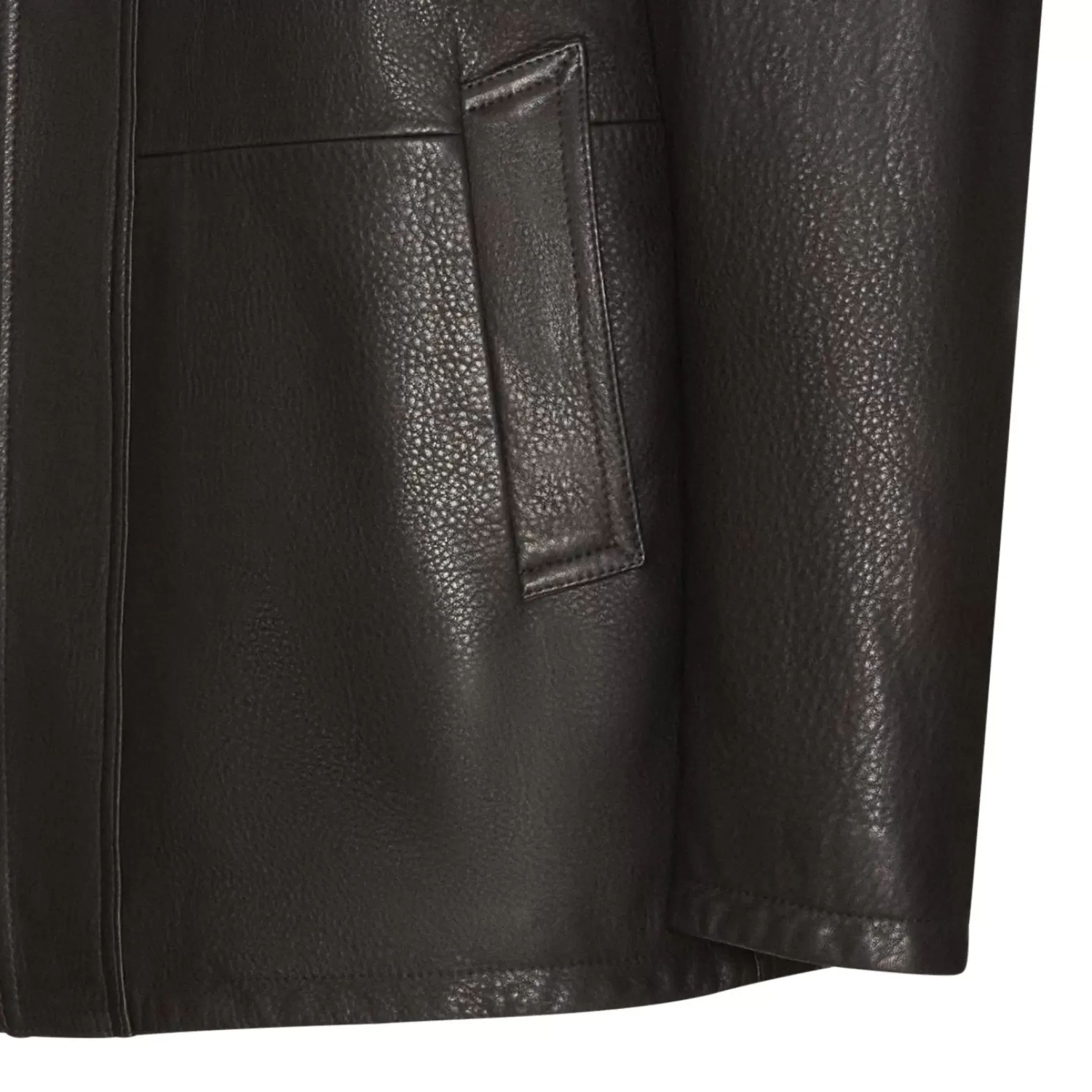 Fratelli Rossetti Men’s brown suede caban coat|^ Outerwear