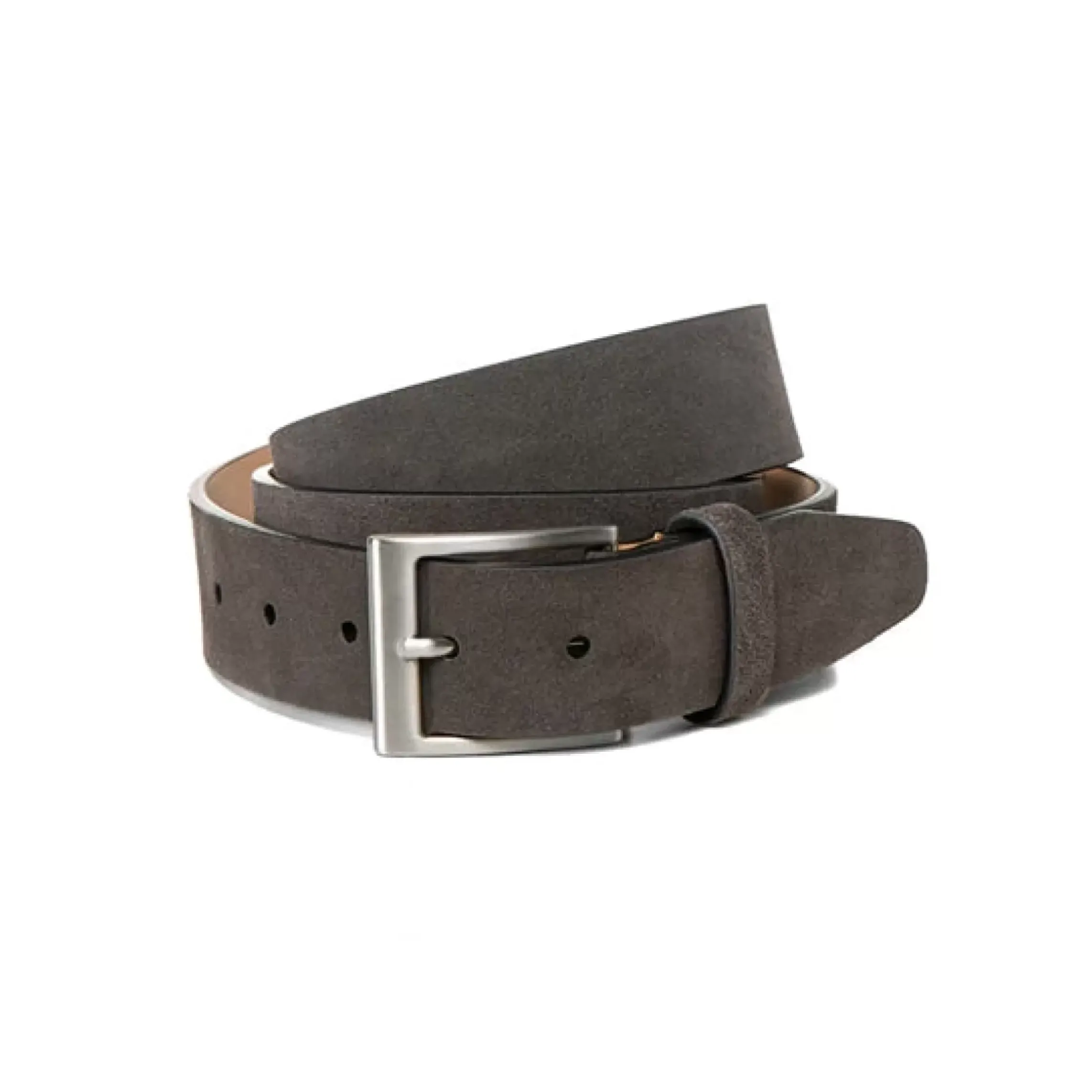 Fratelli Rossetti Men's charcoal grey suede belt|^ Belts
