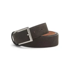 Fratelli Rossetti Men's cocoa brown nubuck belt|^ Belts