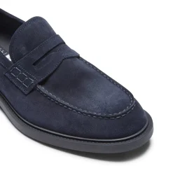 Fratelli Rossetti Mocassino uomo in suede colore blu-^ Loafers